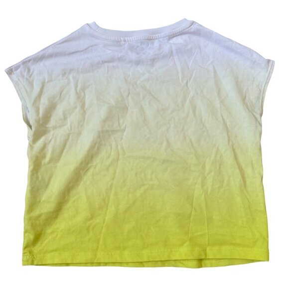 Uniqlo Girls Ombre Gradient T Shirt Lot Yellow Purple Size 9/10 - Picture 6 of 6